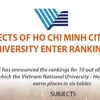 More subjects of Ho Chi Minh City National University enter rankings
