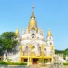 Thai style pagoda in Vietnam