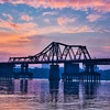 Century-old Long Bien Bridge in Hanoi
