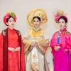 Miss Vietnam 2018 top 3 shine in Ao Dai