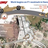 Work begins on F1 race track in Hanoi
