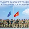 Vietnamese “blue beret” soldiers with aspirations for world peace