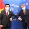Top leaders of Vietnamese, European parliaments hold talks