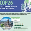 COP26 gives chance to stop global warming 