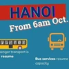 Hanoi allows reopening of public transport