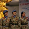 Female peacekeepers bring souvenirs from int’l tour of duty