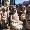 Pure beauty of Buddha statues and lotuses on Bat Trang pottery