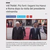 President’s Italy visit tightens bilateral relations: Italian media 