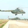 Air Force conducts formation flying exercises in Dien Bien