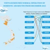(interactive) Vietnam resumes normal operation of domestic air routes