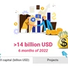 (interactive) FDI attraction tops 14 billion USD in six months
