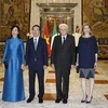 President holds talks with Italian counterpart