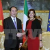 President meets with Italian parliament’s leaders