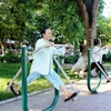 Parks become free gyms in Hanoi