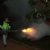 HCM City using thermal foggers to kill mosquitoes