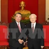 Party chief welcomes top Japanese legislator 