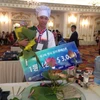 Korean cuisine contest winner receives prize of 3,000 USD 
