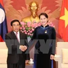 National Assembly Chairwoman meets Laos Vice President