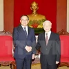 CPV General Secretary hosts Lao Deputy Prime Minister