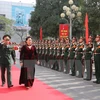 NA Chairwoman holds working session with Hanoi Capital High Command 