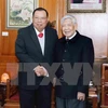 Lao leader visits former Vietnamese Party chiefs 