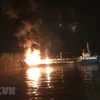 Firefighters stamp out tanker blaze in Hai Phong port city