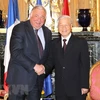 Party chief meets French Senate President