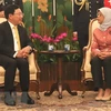 Deputy PM Pham Binh Minh meets Singaporean leaders 