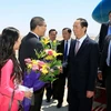 President Tran Dai Quang begins State visit to Egypt