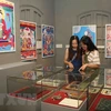 Vietnamese folk paintings displayed in Thang Long Citadel