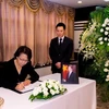 Officials, diplomats pay respect to President Tran Dai Quang in Cuba, China, Poland