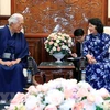 Acting President receives Japanese grand tea master