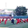 Vietnam’s national football team trains for AFF Cup in Laos