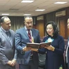 Hanoi delegation on Egypt visit 