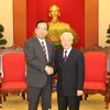 Party chief hosts Communist Party of Japan leader