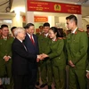 Leader extends Tet wishes to police, workers in Hanoi