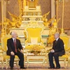 Leader holds talks with Cambodian King