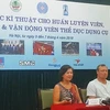 FIG Vice President Nellie Kim teaches Vietnamese gymnasts