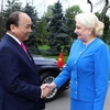 Welcome ceremony held for PM Nguyen Xuan Phuc in Bucharest