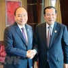 PM meets Cambodian counterpart on Belt &Road Forum sidelines