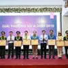 Ceremony marks 10 years of Vu A Dinh Award