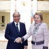 Prime Minister meets Russian upper house leader
