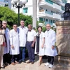 Cuban health experts work in Quang Binh province