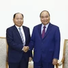 Prime Minister hosts Lao Minister of Home Affairs 
