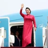 Top legislator arrives in Beijing, continuing official visit to China