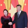 Vietnamese NA Chairwoman meets top Chinese Party and State leader