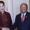 Vietnamese, Cambodian NA leaders meet on sidelines of AIPA 40 