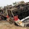 Myanmar: at least 3 killed, 28 injured in bus overturn 