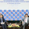 US Secretary of Defense gives speech at Diplomatic Academy 