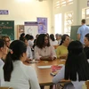 Former US First Lady Michelle Obama visits Mekong Delta school